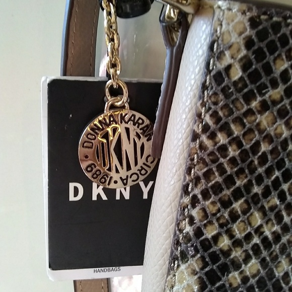DKNY purse snakeskin handbag crossbody - Picture 6 of 8
